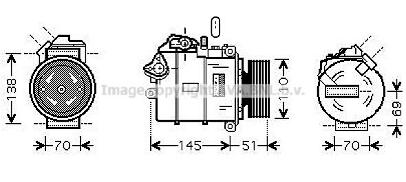 AVA QUALITY COOLING kompresorius, oro kondicionierius BWK320